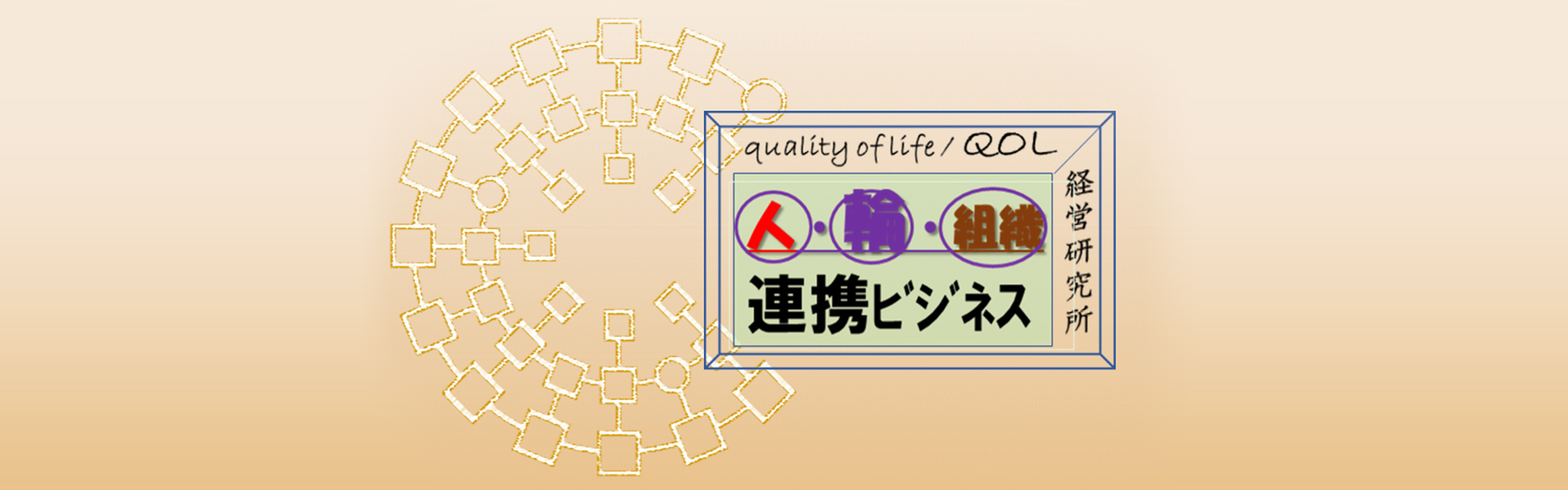 人・輪・組織 連携ビジネス quality of life QOL 経営研究所